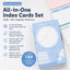 Planwith Useful Index Tab Set – Tear-Off Cards with Sticky Tabs for Study & Planning