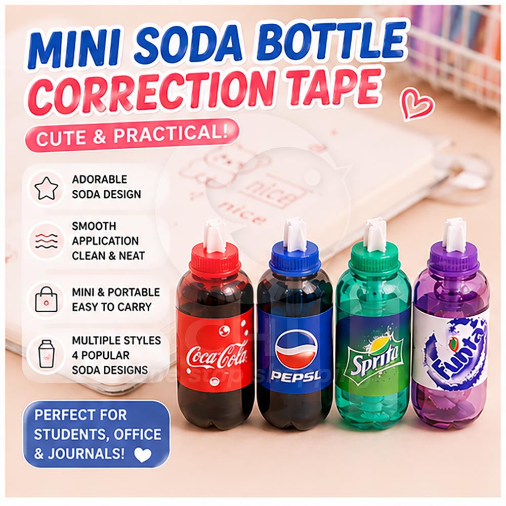 Mini Soda Bottle Correction Tape