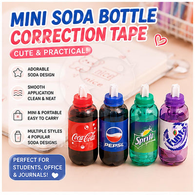 Mini Soda Bottle Correction Tape