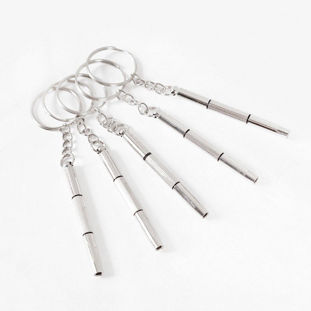 3-in-1 Portable Eyeglass & Gadget Repair Screwdriver Keychain