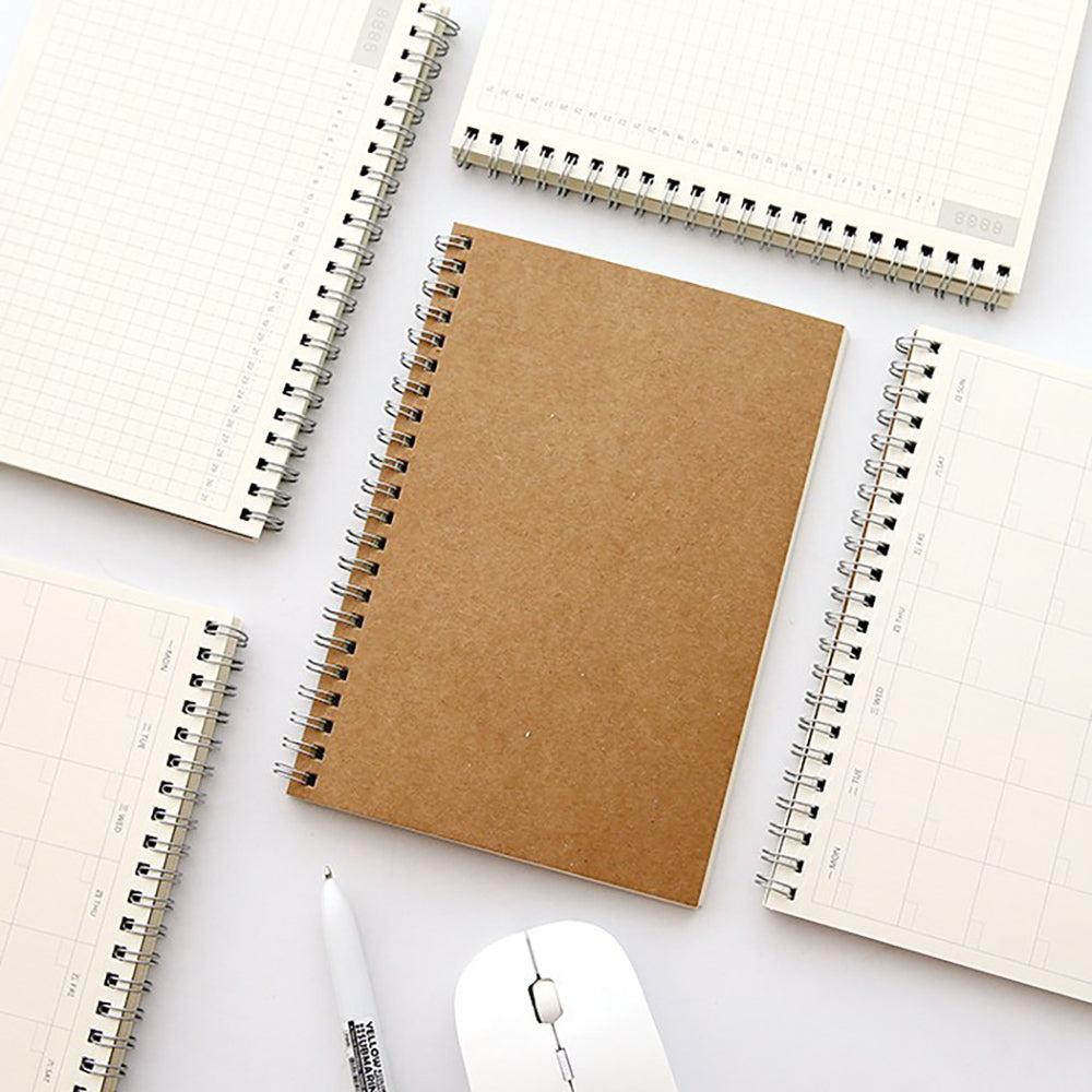 Kraft paper feel, simple texture, easy to carry, achieving goals, self-examination, daily plan, time efficiency manual, daily plan