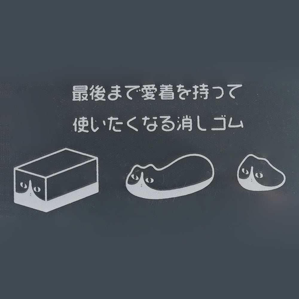 Sun-Star Animal Transformable Eraser Transforms with Use Cute Healing Tuxedo cat Shiba Inu Duckling Piglet
