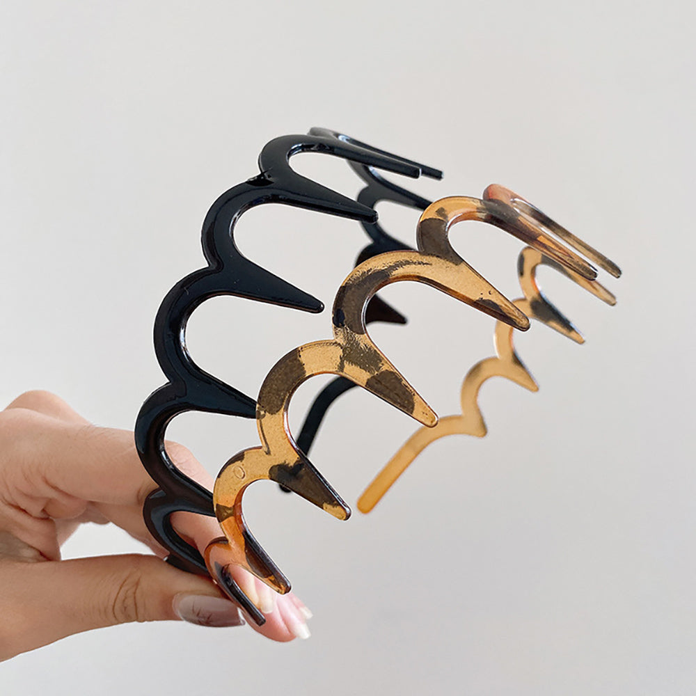 Korean style toothed wavy hairband