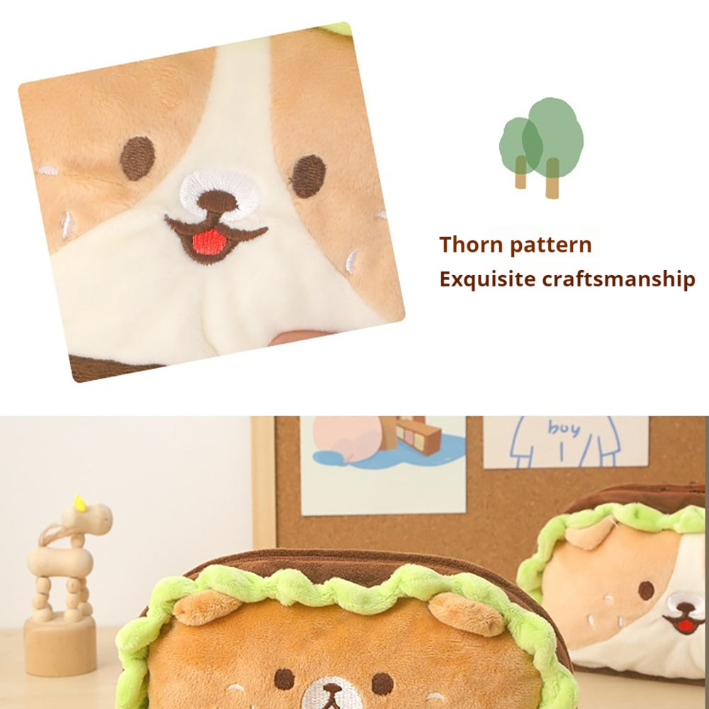 Adorable Hamburger Animal Pencil Case
