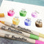 Kuretake water-based double-head marker six-color group marker bright color group pastel color group - CHL-STORE 