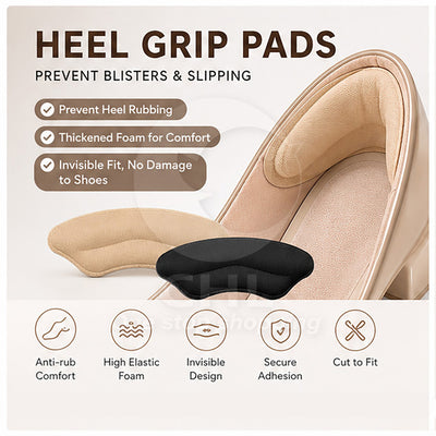 Blister-Free Comfort Heel Patches - Anti-Friction Adhesive