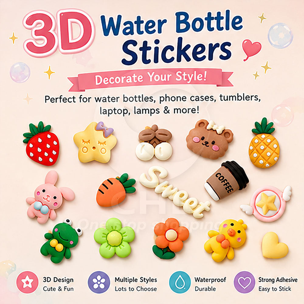Trendy 3D Cartoon Waterproof Stickers for Gadgets & More