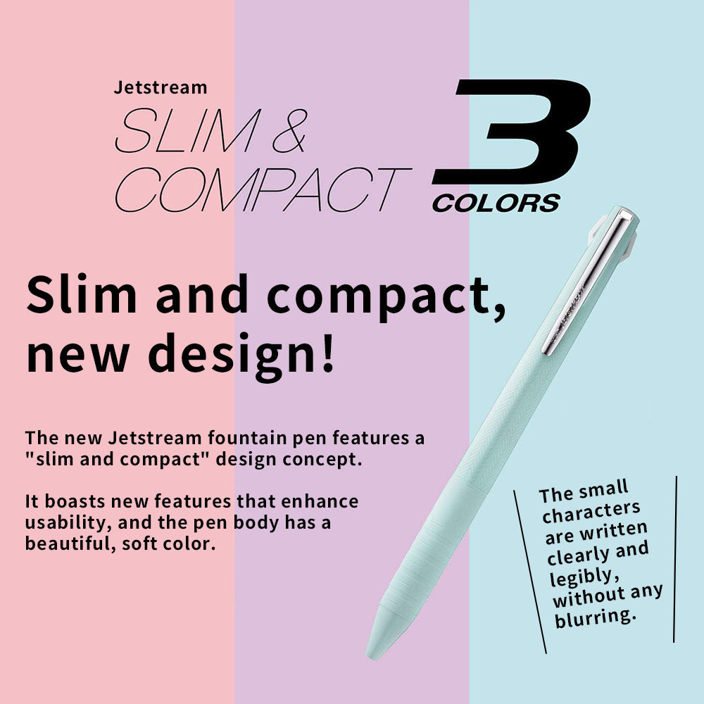 UNI Jetstream 3-Color Ballpoint Pen (SXE3JSS38, 0.38 mm)