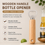 Natural Wood Handle Stainless Steel Bottle Opener