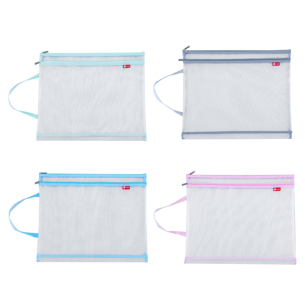 A3 ArtGuard: Double-Layer Transparent Mesh Document Bag