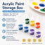 Acrylic Paint Palette Box – 6-Well / 8-Well Portable Paint Container | 2ml / 3ml / 5ml Options