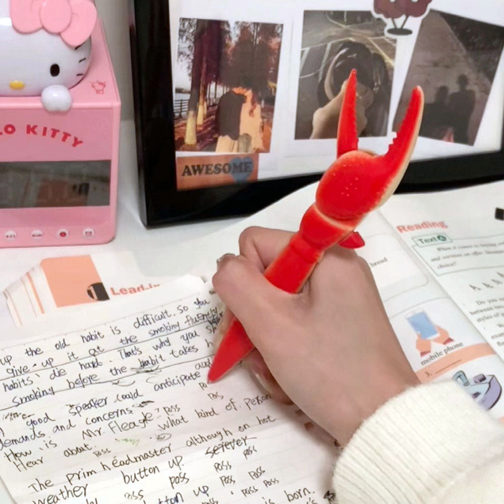 Crab Clip Gel Pen (0.5 mm, Click Type)