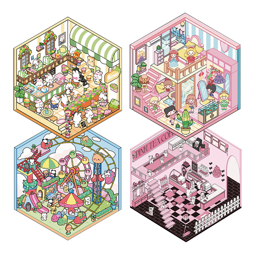 DIY Miniature World 3D Stickers: Create & Recreate Your Scene
