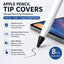 Apple Pencil tip cover silicone small tip cover feel upgrade pen tip protective cover Apple non-slip silent transparent touch increase friction