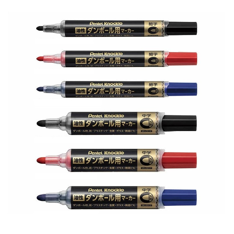 (Pre-Order) PENTEL Marker for cardboard <round core/medium type& fine print> 1.2mm 1.8mm ND150M ND150S