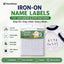 Shachihata Iron-On Name Labels for Swimwear & Gym Wear (2 Sheets)