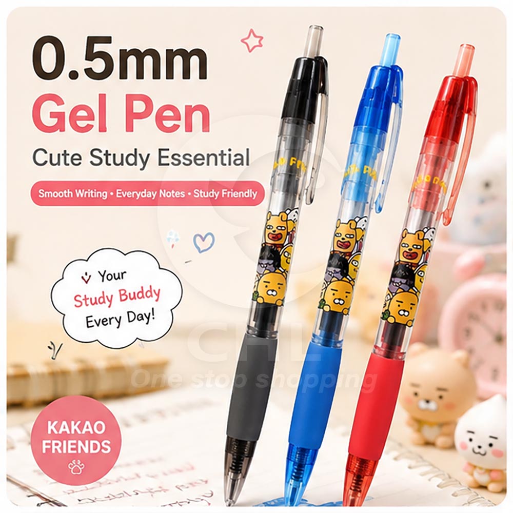 Sun-Star X Chl SP5001 محدود شخصیت محبوب کره ای ژل قلم Kakao دوستان Shiba Inu Tempura Ryan Peach