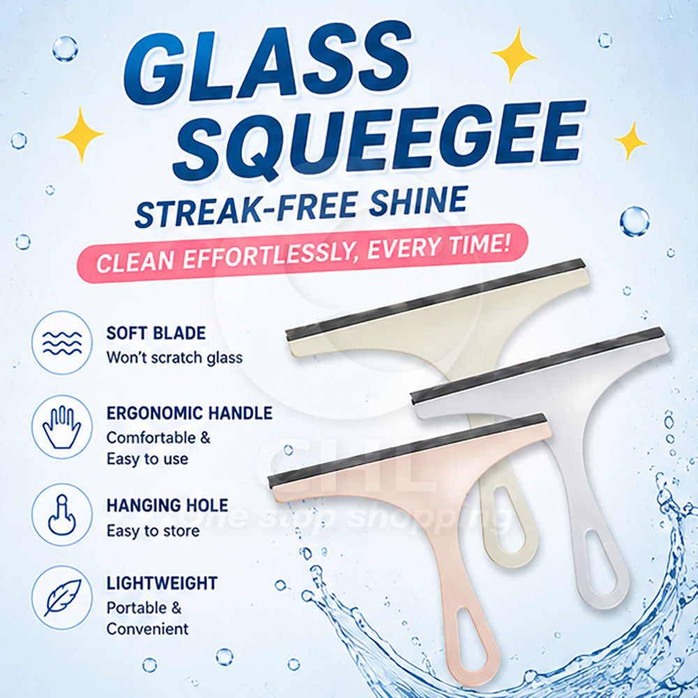 ShinePro Glass Squeegee – Streak-Free, Scratch-Free Cleaner
