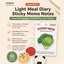 PaperMore Mini Bites Sticky Notes – 30 Sheets Cute Food Design Memo Pads for Journaling & Notes