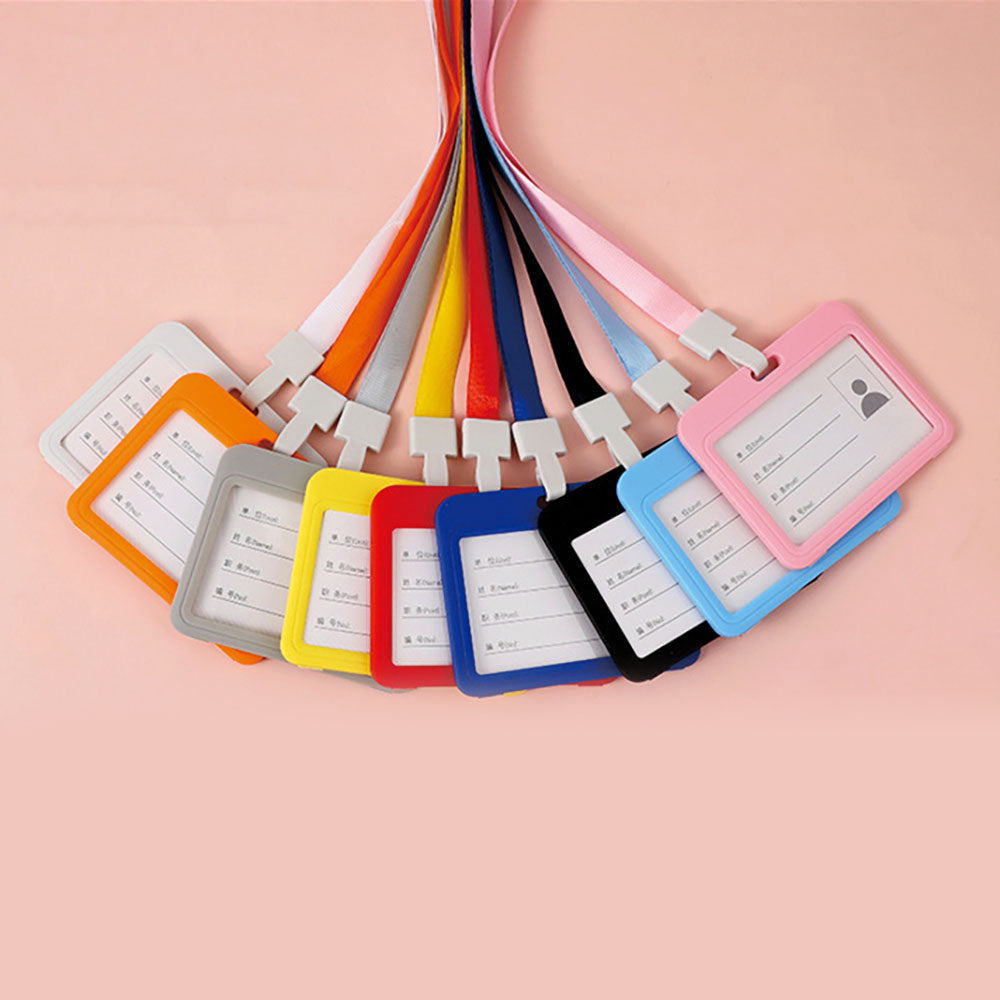 Chic Multifunctional Card Holder with Lanyard - 20 Styles, 10 Colors