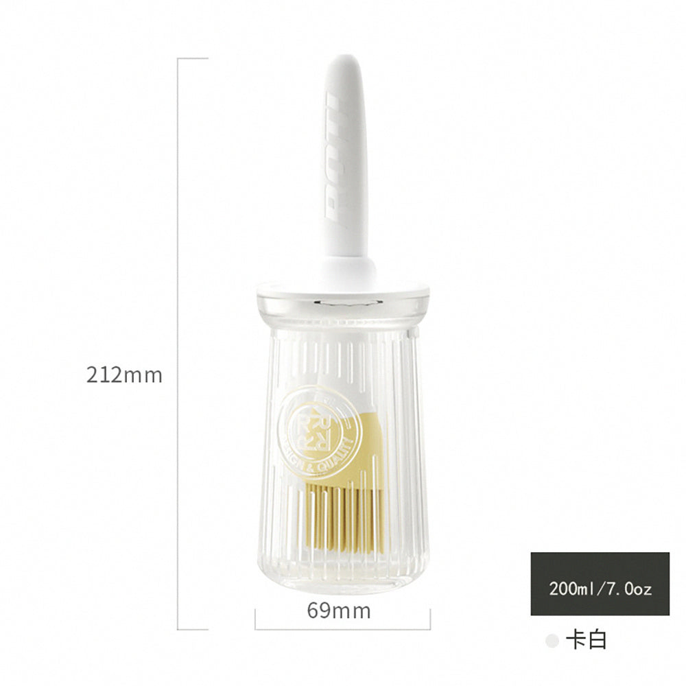 Pro Chef Silicone Oil Brush with Glass Jar Dispenser