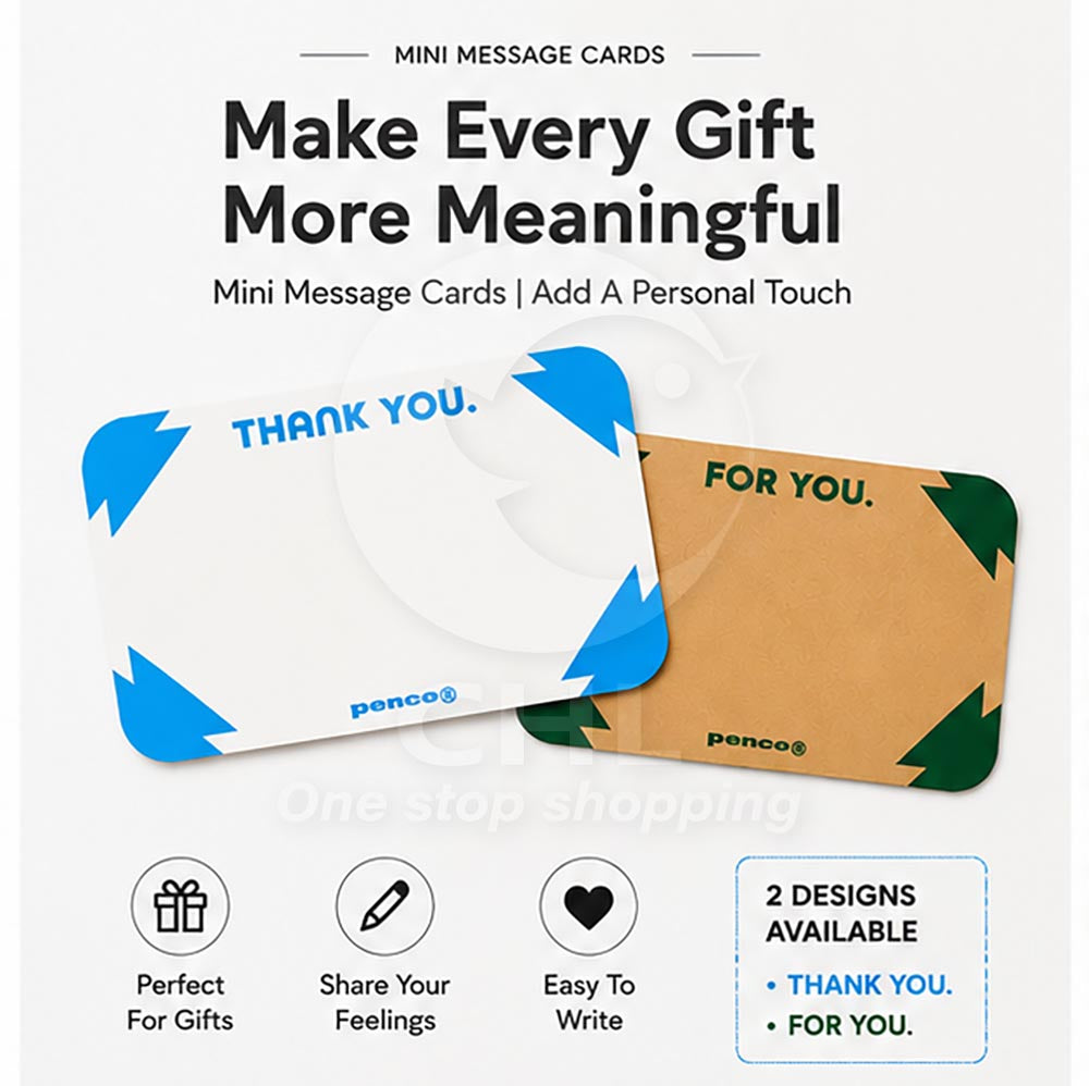HIGHTIDE PENCO Message Cards – Mini Thank You & Greeting Cards, Gift Notes, Japanese Stationery