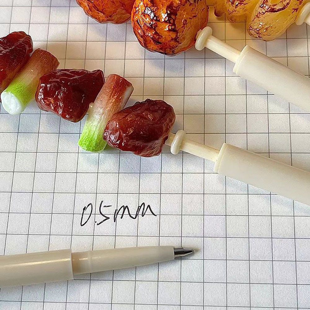 BBQ Skewer Ballpoint Pen (0.5 mm, Black Ink)