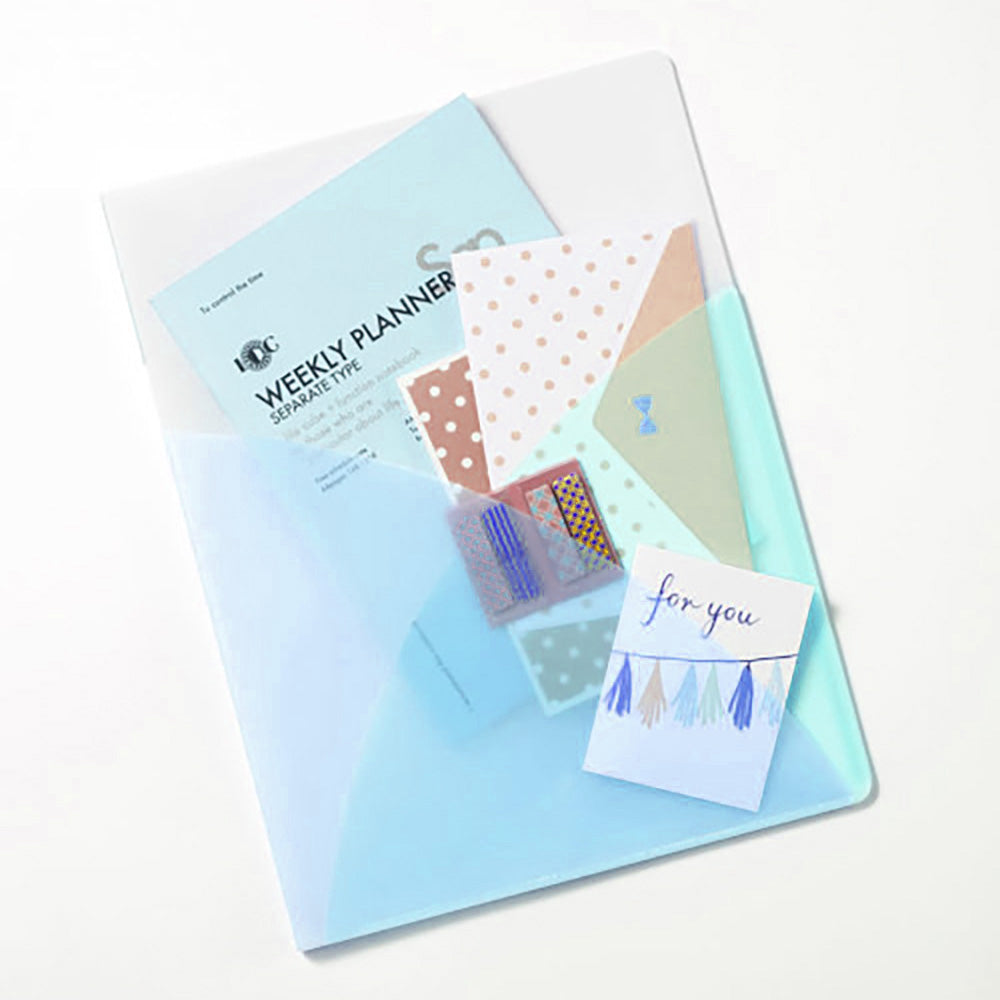 PLUS CLEAR FILE PASTY transparent file folder A4 40 bags