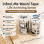 Infeel.Me Tape Life Archive Series Simple Korean Style Handbook Decoration Collage Daily Versatile Material Writable Texture Multi-Style Diary Notes