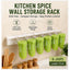 Punch-Free Wall-Mounted Spice Rack – Compact & Detachable Kitchen Organizer for Easy Storage