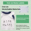 Shachihata Iron-On Name Labels for Swimwear & Gym Wear (2 Sheets)