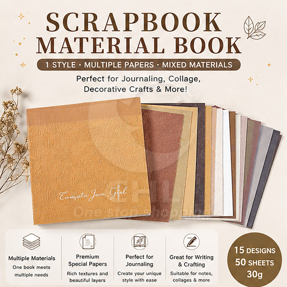 Creative Collage Inspiration: Multitexture Design Paper Pack
