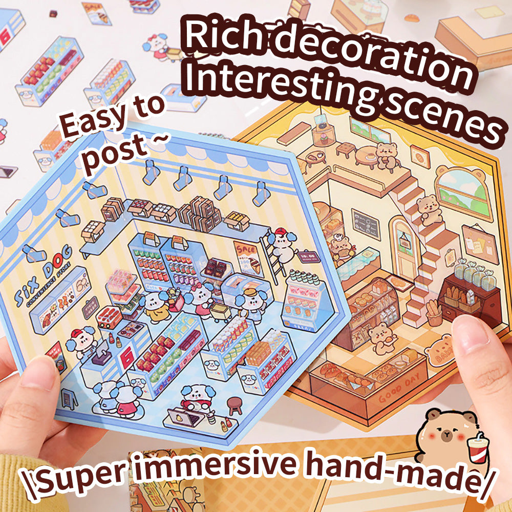 DIY Miniature World 3D Stickers: Create & Recreate Your Scene