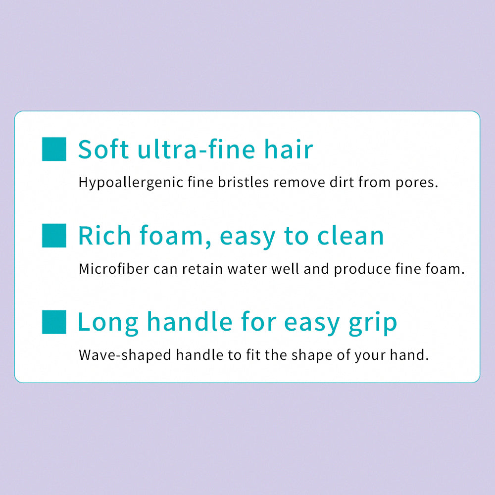 Beauty World Body Brush Super Soft Extra Fine Bristles Rub out fine bubbles Pore Care Delicate Foam Hypoallergenic Slim Bristles Clear Pores