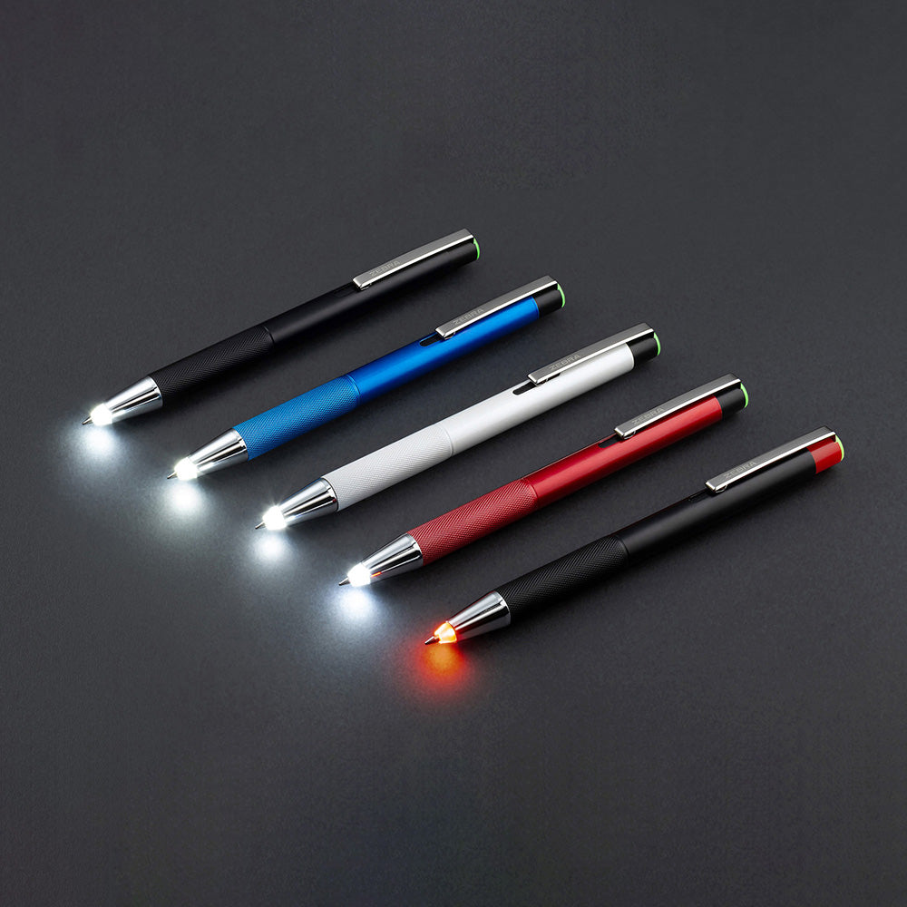 ZEBRA Lightwrite 0.7mm LED Oily Ball Pen Flashlight Metal Pen White Lighting Pen P-BA96 - CHL-STORE 