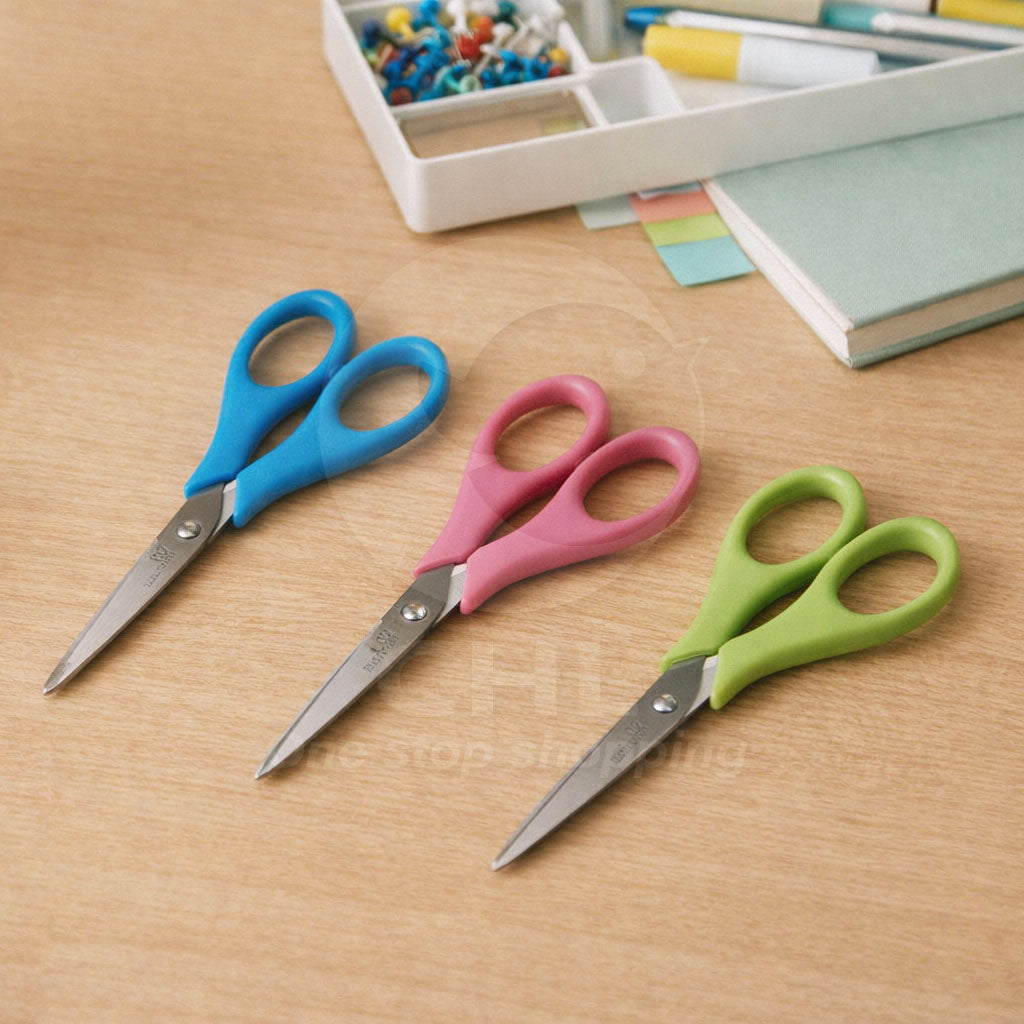 SDI Proste prace biurowe w lewo i prawe nożyczki biura domowego praktyczne czarne nożyczki