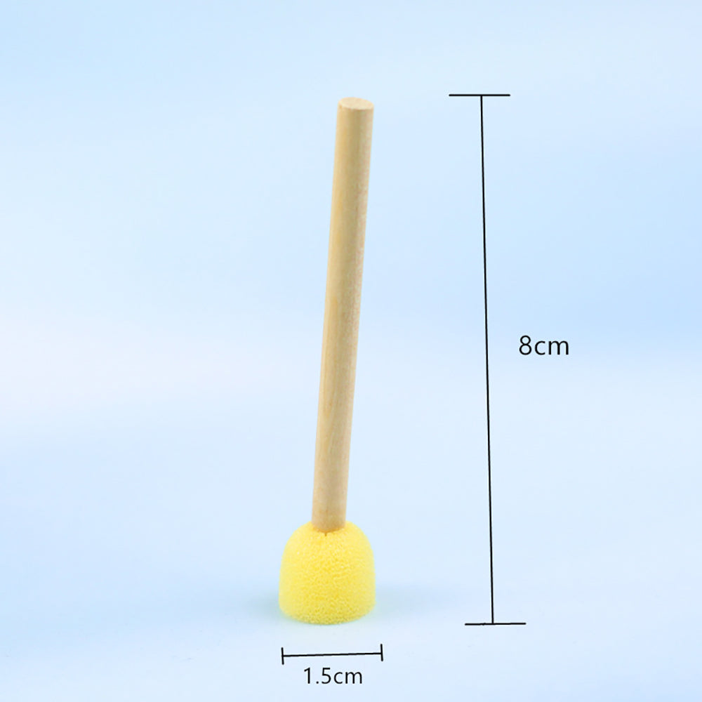 Kids' Creative Round Sponge Stick – Safe, Easy DIY Art Tool
