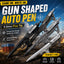Gun-Shaped Mechanical Pencil – 0.5mm Erasable Gel Pen, PUBG-Inspired Stationery, Refillable