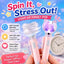 Glow Jellyfish Rotating Ballpoint Pen – 0.7mm 4-Color Ink, Cute Pig Spinner Pen, Stress-Relief Essential for School & Office