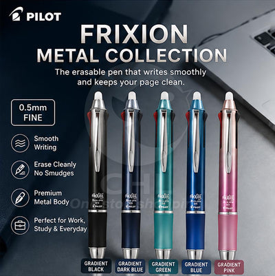 PILOT FRIXION Metal Ballpoint Pen (LKFB-150EF, 0.5 mm)