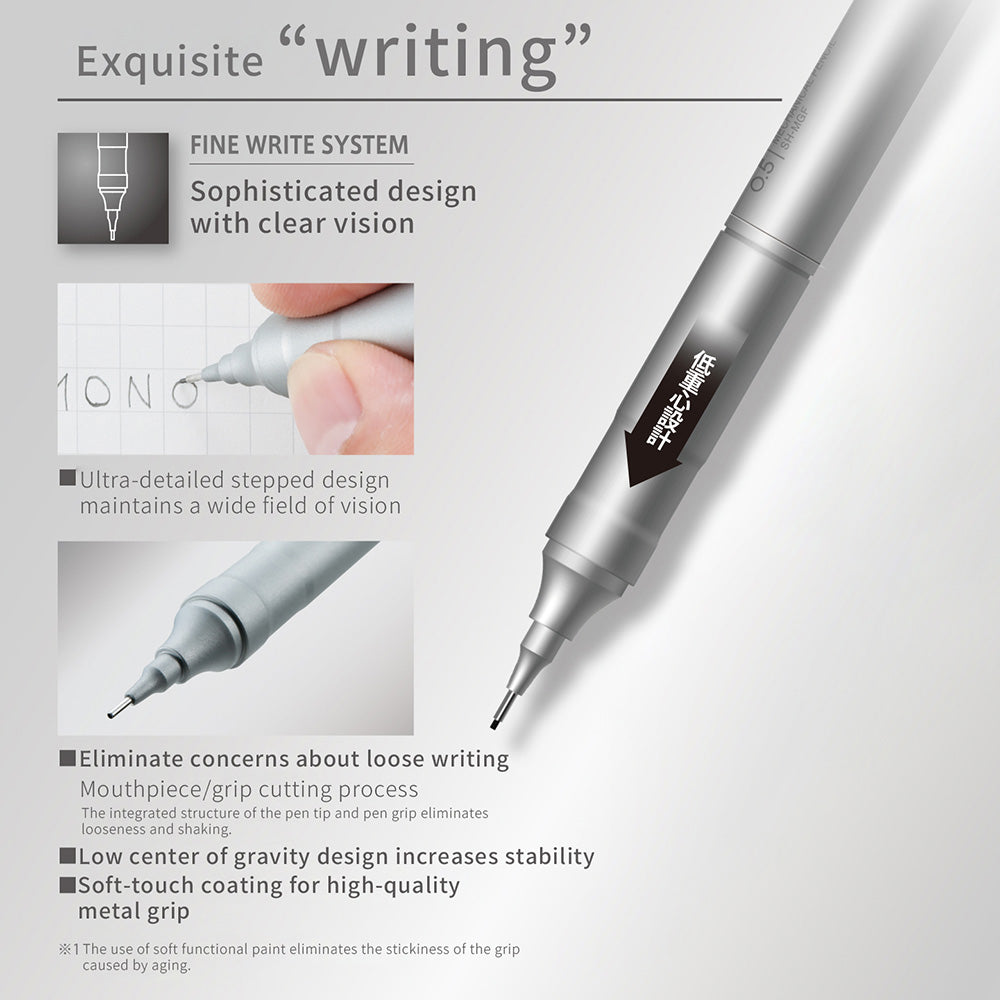 Mechanical pencil Tombow MONO limited color graph Lite 0.5mm MONO student school stationery office DPA-122A DPA-136