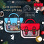 Festive Fun Christmas Snack Gift Bag - Santa & Friends Design