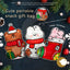 Festive Fun Christmas Snack Gift Bag - Santa & Friends Design