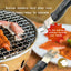 Stainless Steel BBQ Grill Pan Lifter - Safe, Durable & Ergonomic