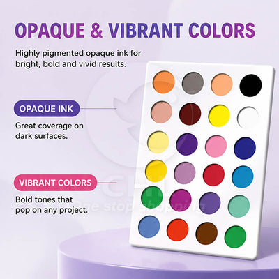 24-Color Acrylic Marker Set – Waterproof Paint Pens, Layering Graffiti Markers for Wood, Glass & Plastic