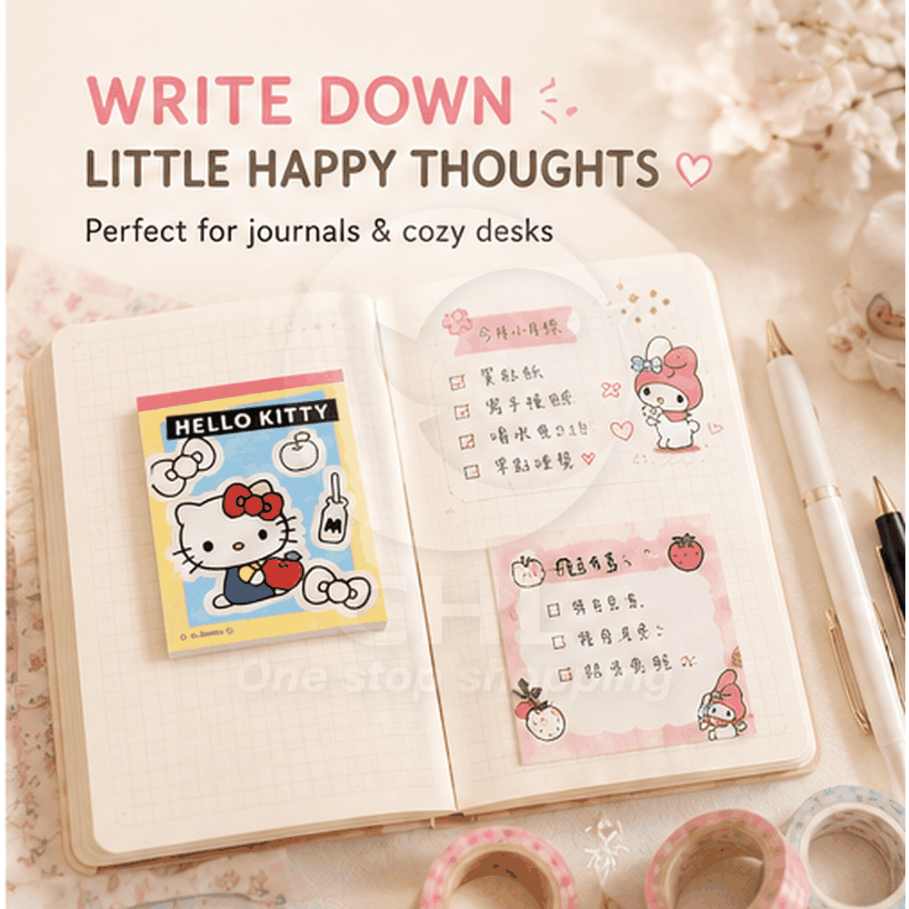 Sanrio popular characters MEMO character collection Little twin stars Hello Kitty Pom Pom Purin Take it with you Note paper