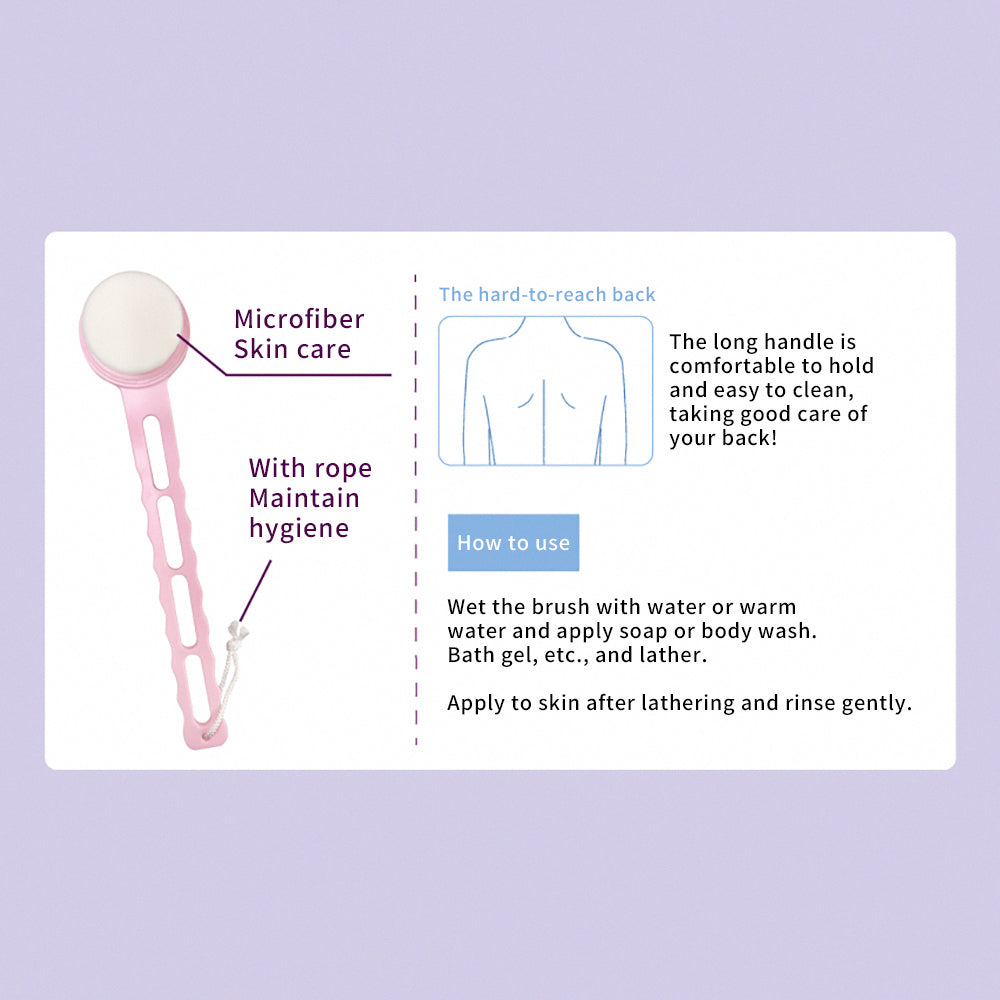 Beauty World Body Brush Super Soft Extra Fine Bristles Rub out fine bubbles Pore Care Delicate Foam Hypoallergenic Slim Bristles Clear Pores