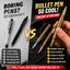 Bullet-Style Gel Pen – 1.0mm Twist Ballpoint, Metallic Finish, Realistic Design