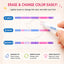 Erasable Macaron Magic Pens - 6 Vivid Colors for Creative Writing