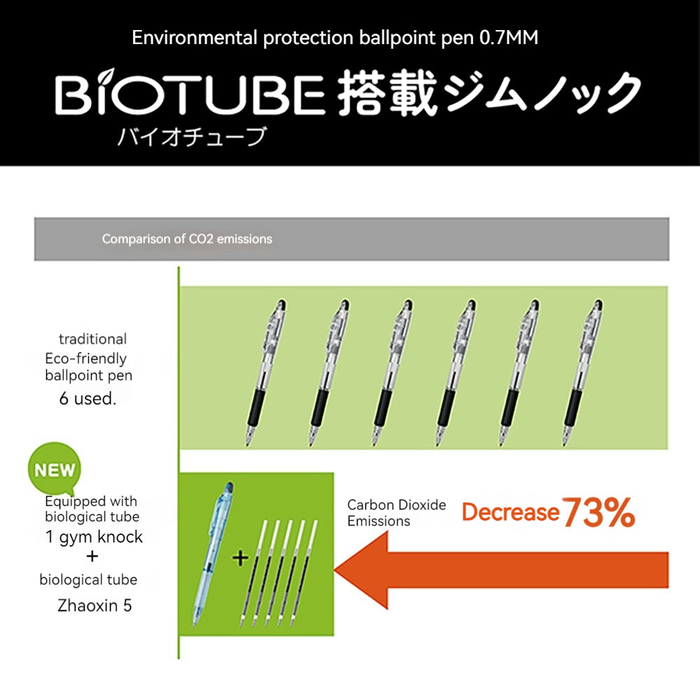 ZEBRA BIOTUBE  BioPen: Sustainable Smooth Writing Experience